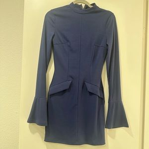 Navy blue long sleeve dress